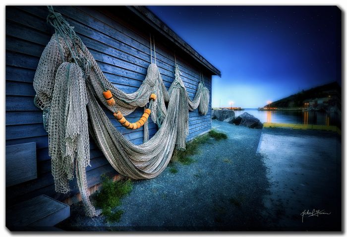 Hanging Net Harbour Stage Dusk