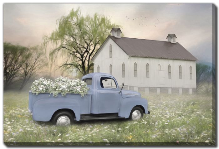 Blue Ford at Barn