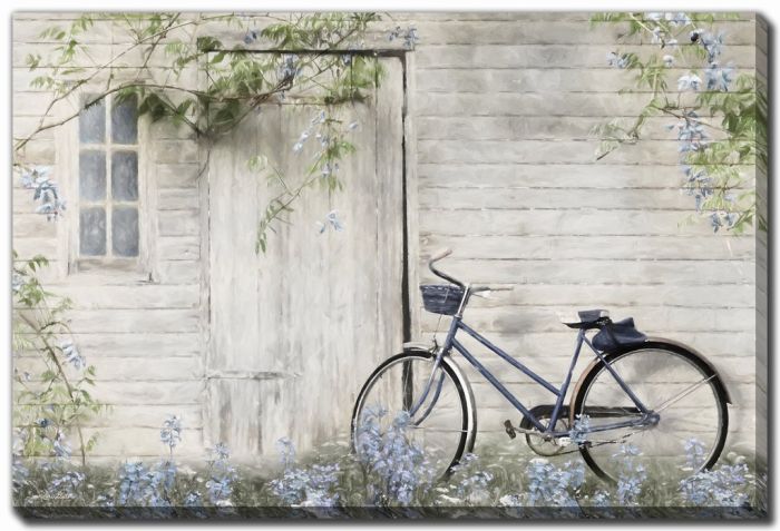 Blue Bike at Barn