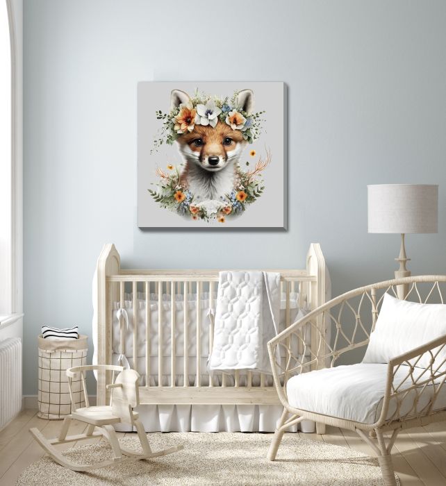 Fox In Floral Bouquet