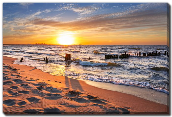 Sunset Walk On The Beach