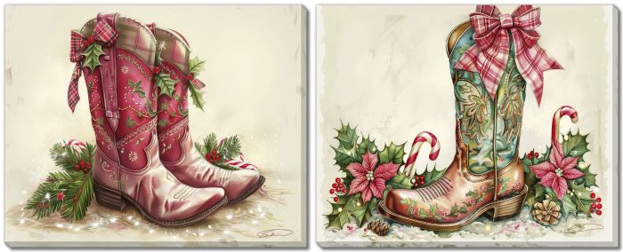 Holiday Boots Set Of 2