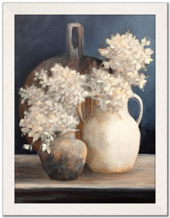 Golden Hydrangeas I White