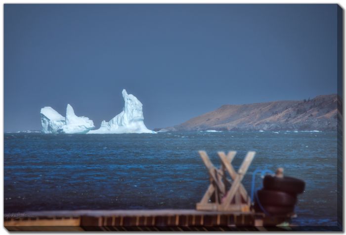 Iceberg Choppy Waters Hills Wharf 