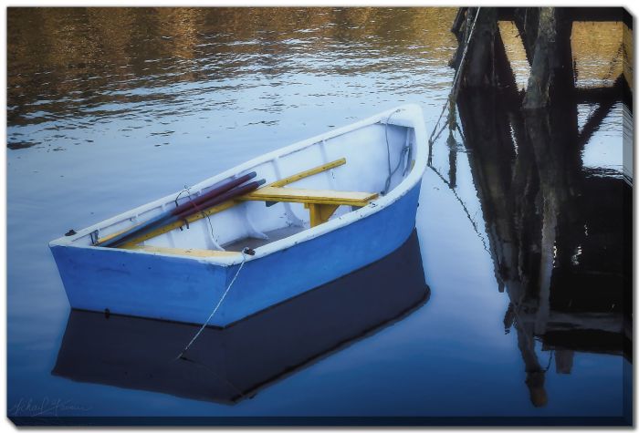 Oars Blue Boat 