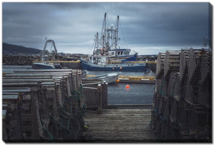 Wharf Lobster Pots Boats 